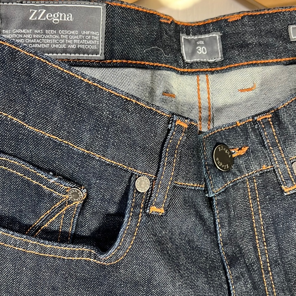 Z Zegna Slim Men's Jeans in Dark Indigo